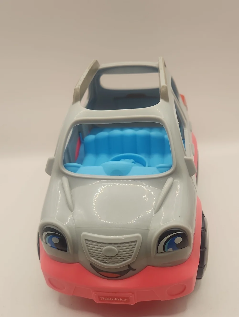 Little People Gray Pink Suv Car With 5 Figures Musical Sounds Fisher Price